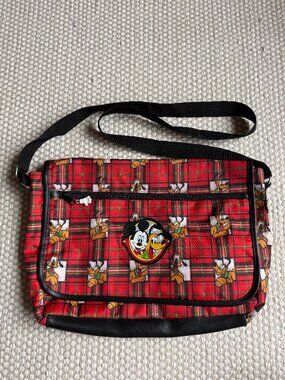 Disney | Red Mickey Mouse Plaid Crossbody Bag | Retro Style